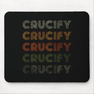 Tapis De Souris Amour Coeur Crucifier le Grunge Style Vintage Noir