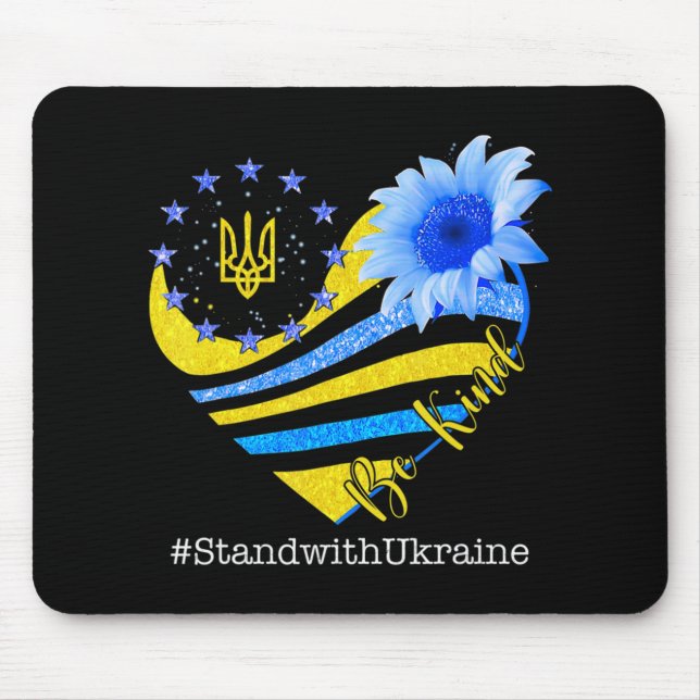 Tapis De Souris Amour Coeur Ukraine Soyez Stable Avec Ukraine Ukra (Devant)