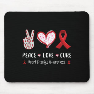 Tapis De Souris Amour Cure Maladie cardiaque Sensibilisation Homme