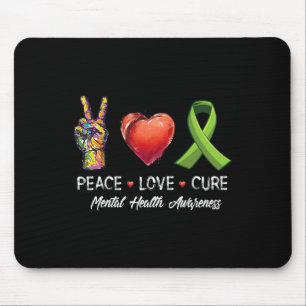 Tapis De Souris Amour Cure Sensibilisation à la santé mentale Homm