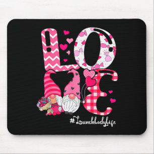 Tapis De Souris Amour Dame Déjeuner Drôle Couple Gnomes Saint Vale