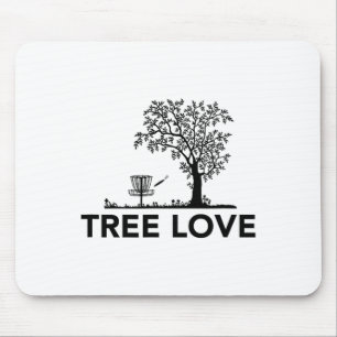 Tapis De Souris Amour d'arbre de disque-golf