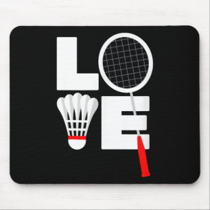 Tapis De Souris Amour de badminton 