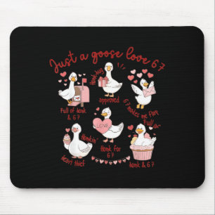 Tapis De Souris Amour de canard 67 Amant de la Saint-Valentin d'oi