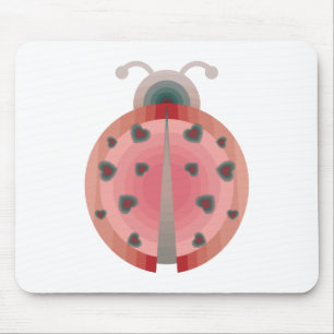 Tapis De Souris amour de coccinelle