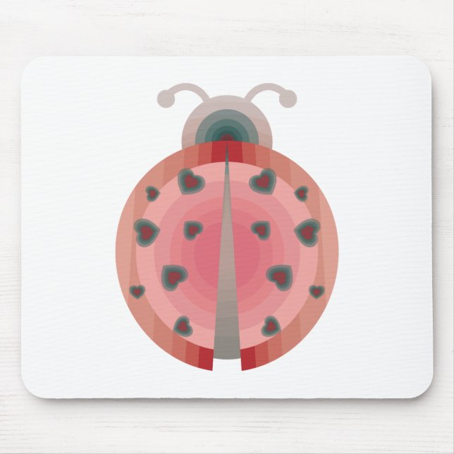 Tapis De Souris amour de coccinelle (Devant)