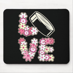 Tapis De Souris Amour de hockey groovy hippie années 60 70 adolesc
