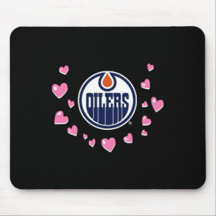Tapis De Souris Amour de la Saint-Valentin des Oilers d'Edmonton N