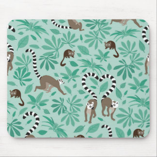 Tapis De Souris Amour de lémurien pour les feuilles de menthe