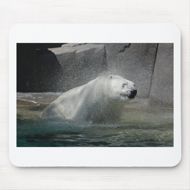 Tapis De Souris Amour de l'ours polaire (Devant)