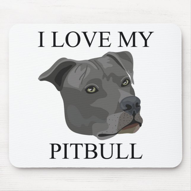 Tapis De Souris Amour de PITBULL ! (Devant)