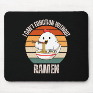 Tapis De Souris Amour de Ramen au Poulet Vintage dont je ne peux p