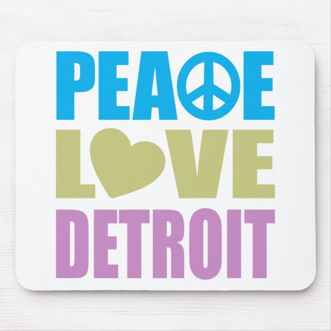 Tapis De Souris Amour Detroit de paix (Devant)