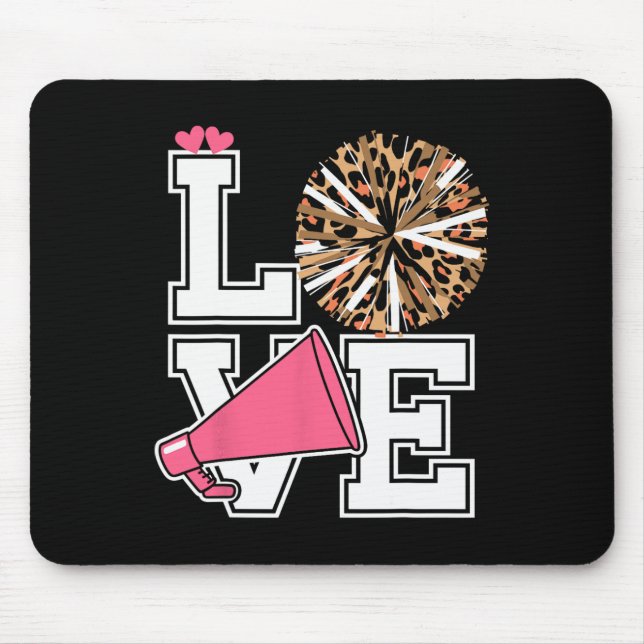 Tapis De Souris Amour du Cheerleading Cheerleader  (Devant)