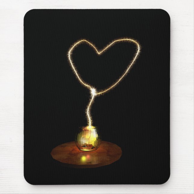Tapis De Souris amour étincelant (Devant)