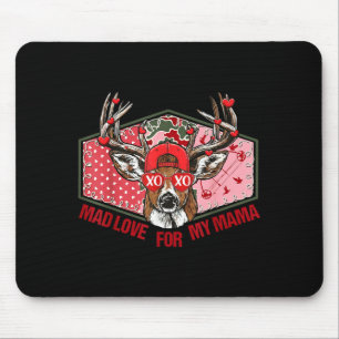 Tapis De Souris Amour fou rétro pour mes garçons chasseurs de cerf