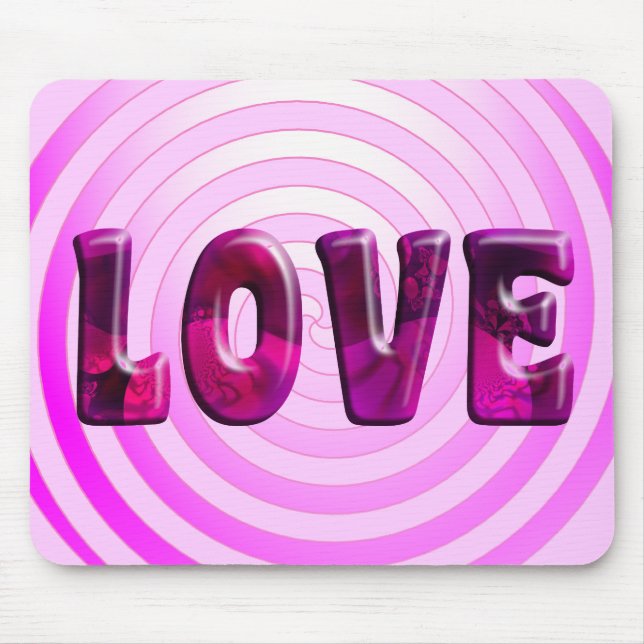 Tapis De Souris Amour hypnotique Mousepad (Devant)