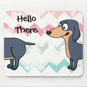 Tapis De Souris Amour long chien - Dachshund Mousepad