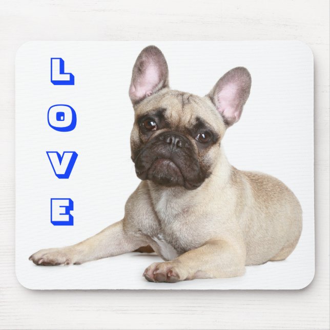Tapis De Souris Amour mignon chien chiot Mousepad (Devant)