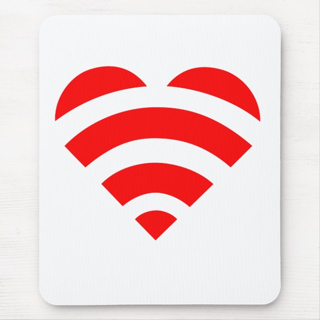 Tapis De Souris Amour Mousepad de Wifi (Devant)