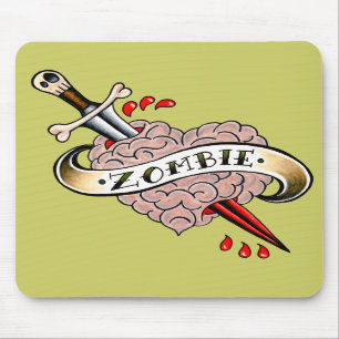 Tapis De Souris Amour Mousepad de zombi
