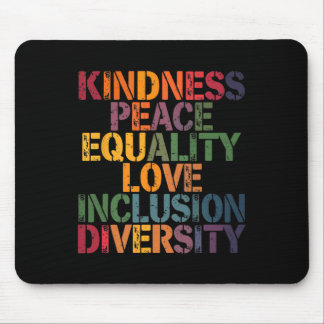 Tapis De Souris Amour Paix Diversité Inclusion Égalité Histoire de