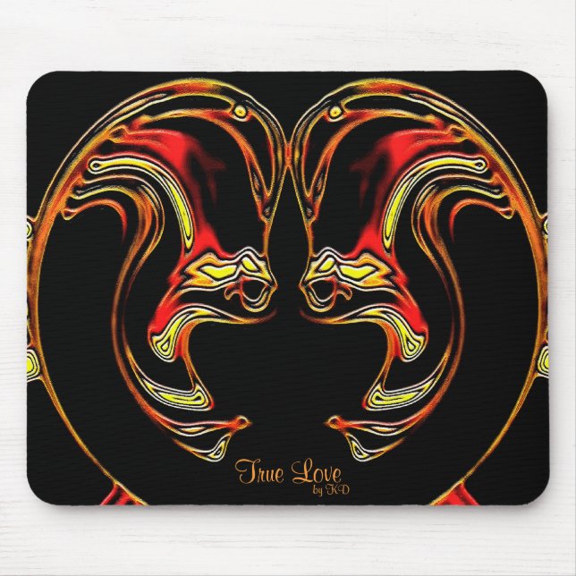 Tapis De Souris Amour vrai Mousepad (Devant)