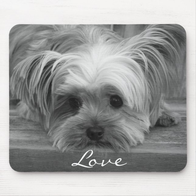 Tapis De Souris Amour Yorkshire Terrier Chien Chien Mousepad (Devant)