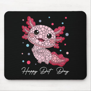 Tapis De Souris Amoureux de Axolotl Polka Dot Art Student Happy D