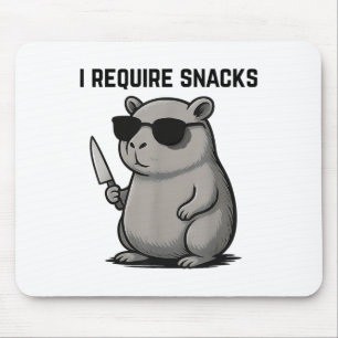 Tapis De Souris Amoureux de Capybara drôle mignon Humour animal qu