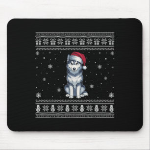 Tapis De Souris Amoureux de chien Husky Sibérien Hommes Femmes Pèr