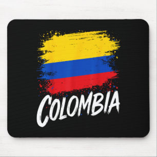 Tapis De Souris Amoureux de Colombie Drapeau colombien 