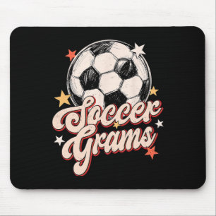 Tapis De Souris Amoureux de footballeurs rétro groovy Soccer Grams