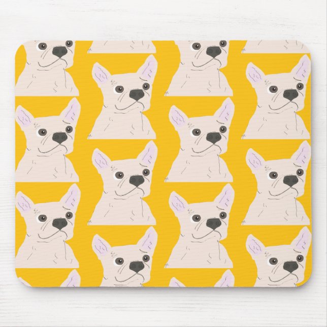 Tapis De Souris Amoureux de Frenchie (Devant)
