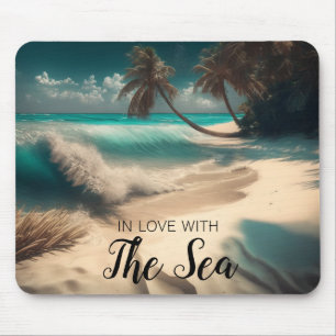 Tapis De Souris Amoureux de la mer   Art tropical