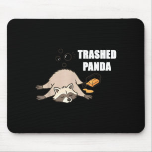 Tapis De Souris Amoureux de Panda Ivre Raton laveur détruit Drôle