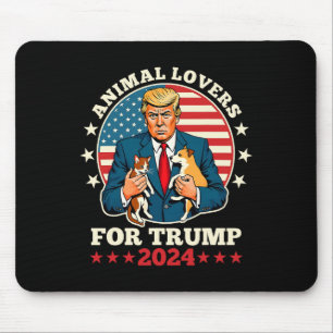 Tapis De Souris Amoureux des animaux De La Campagne Trump 2024 Cat