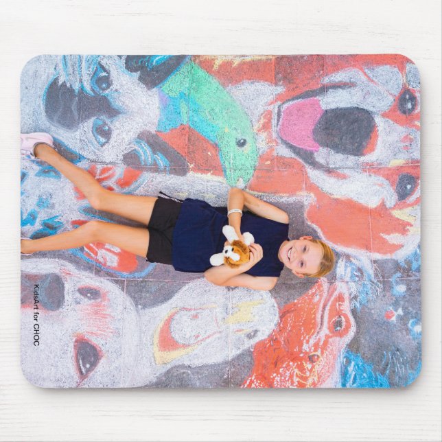 Tapis De Souris Amoureux des animaux - Kids Art pour CHOC (Devant)