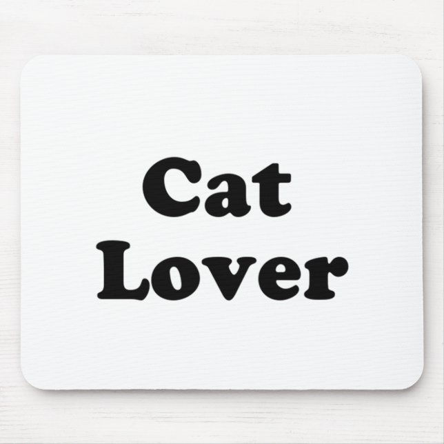 Tapis De Souris amoureux des chats (Devant)