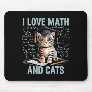 Tapis De Souris Amoureux des chats mathématiques Prof de maths drô