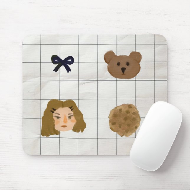 Tapis De Souris amoureux des cookies (Avec souris)