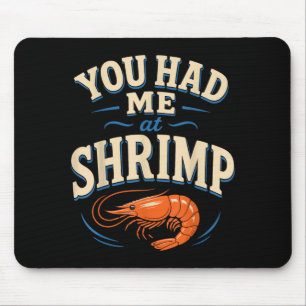 Tapis De Souris amoureux des crevettes cajun fruits de mer