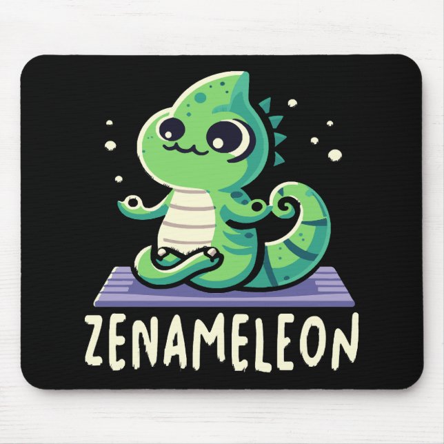 Tapis De Souris Amoureux du caméléon (Devant)
