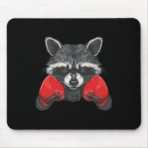 Tapis De Souris Amoureux du raton laveur de boxe Gants de boxe Kic