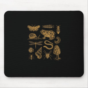 Tapis De Souris Amoureux vintage de grenouille champignon papillon
