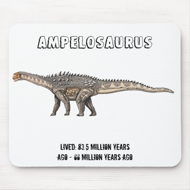 Tapis De Souris Ampelosaurus Dinosaur Mousepad (Devant)
