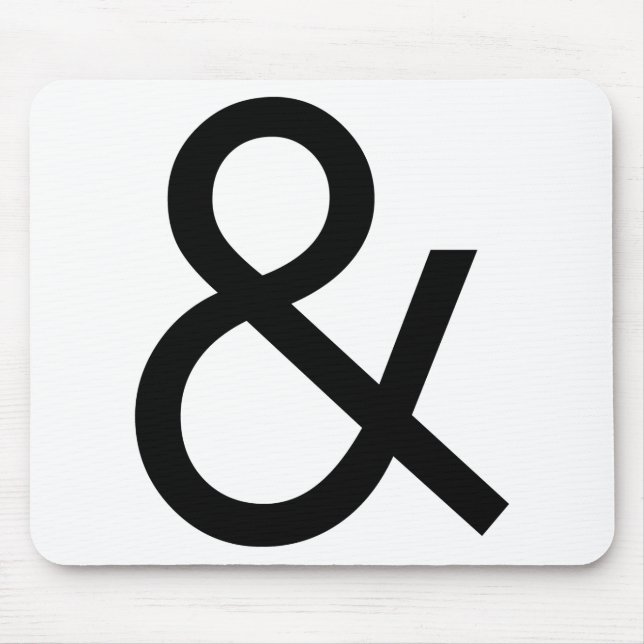 Tapis De Souris Ampersand - Noir (Devant)