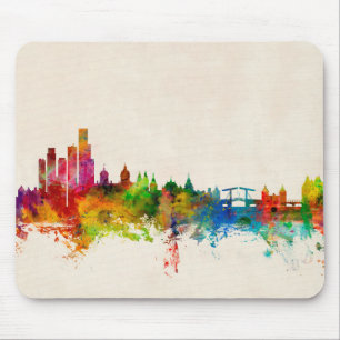 Tapis De Souris Amsterdam l'horizon néerlandais