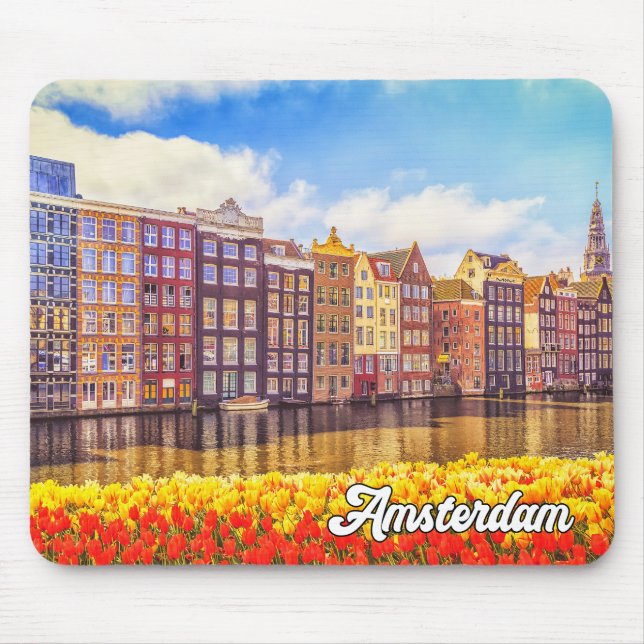 Tapis De Souris Amsterdam, Pays-Bas (Devant)