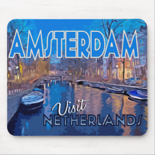 Tapis De Souris Amsterdam, Visite Pays-Bas